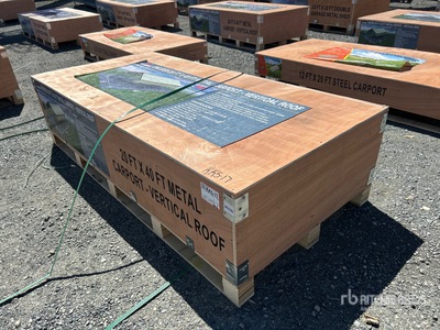 2025 AGR-MC2040 20 ft x 40 ft Steel Carport (Unused)