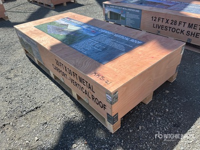 2025 AGR-MC2030 20 ft x 30 ft Steel Carport (Unused)