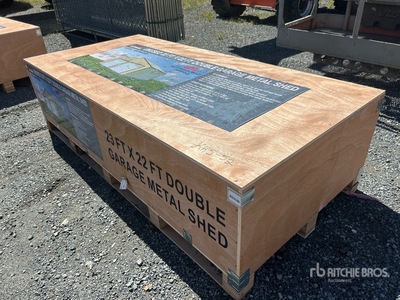 2025 AGR-MS2322 Double Garage Metal Shed (Unused)