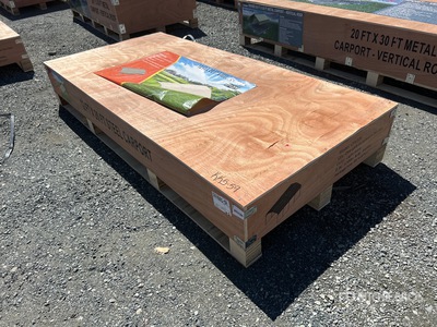 2025 CP1220 12 ft x 20 ft Steel Carport (Unused)