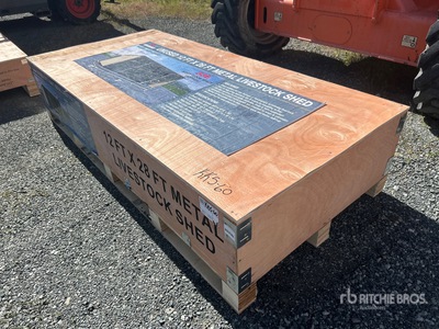 2025 AGR-LS1228 28 ft x 12 ft Metal Schuilplaats voor vee (Unused)