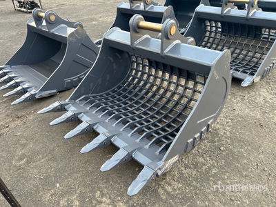 2026 Warrior WBS20-1500 1550 mm Q/C Skeleton Cazo para excavadora - Fits 20 - 25 ton (Unused)