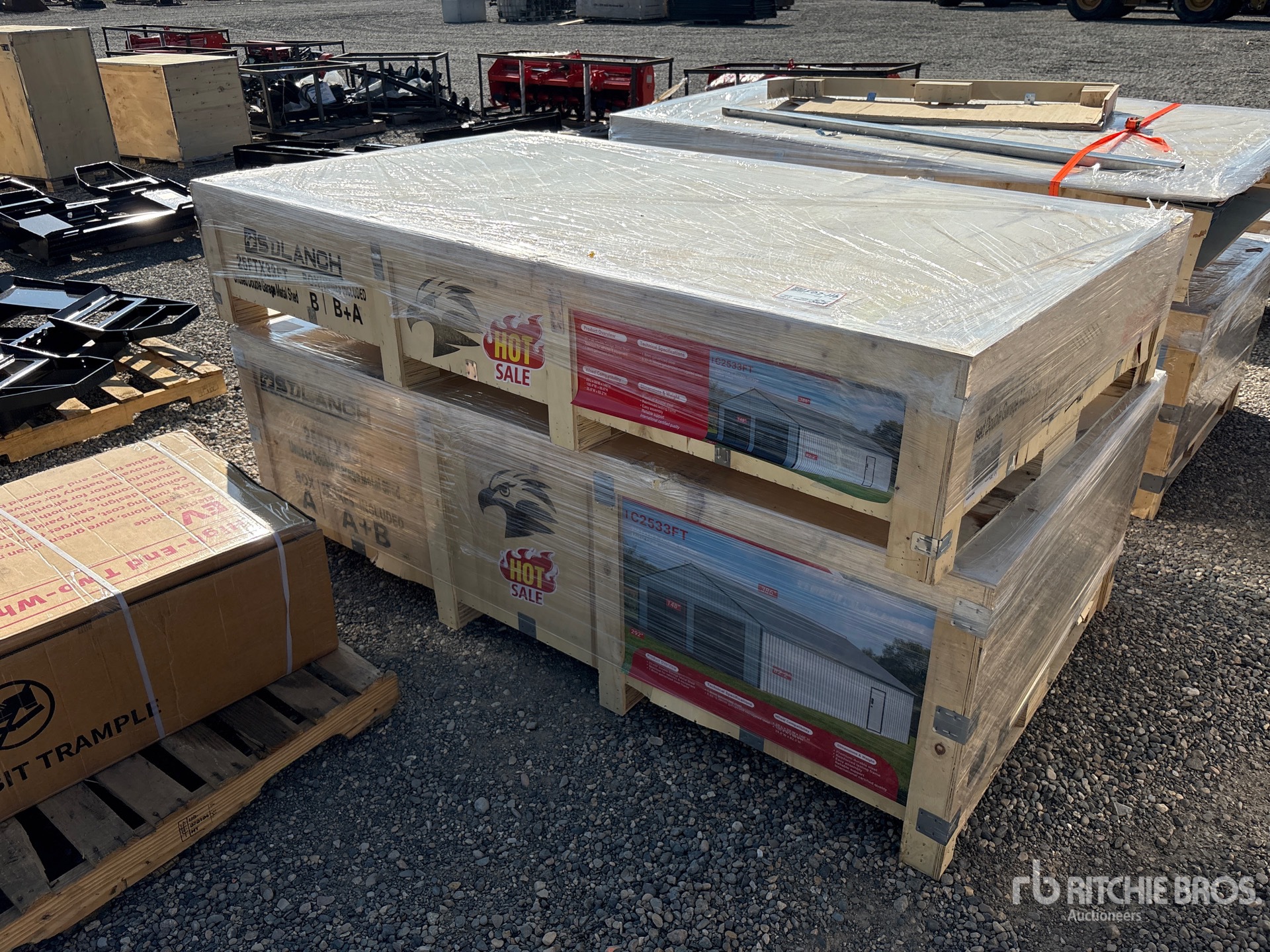 2026 SDL2533DGMS Double Garage Metal Shed (Unused)