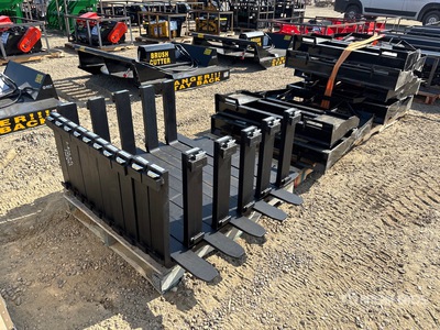 Quantity of (10) 2026 Mower King SA 48 in Skid Steer Forks (Unused)