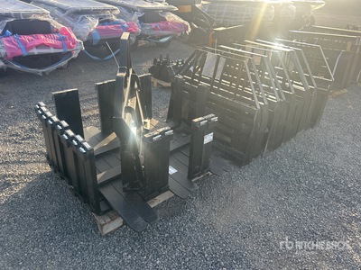 Quantity of (10) 2026 Mower King SA 48 in Skid Steer Forks (Unused)