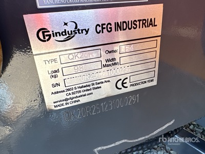 2026 CFG QK20R Mini Excavadora (Unused)