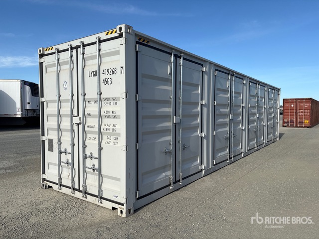 2026 40 ft High Cube Multi-Door Storage Container