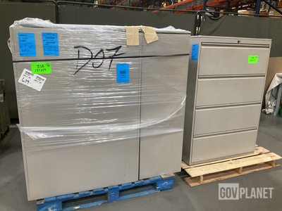 (4) Metal File Cabinets