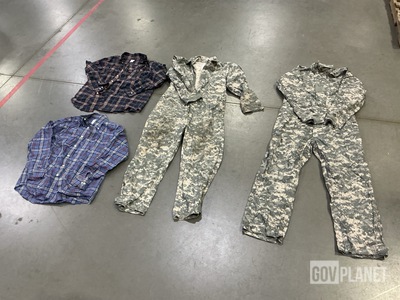 (3) Assorted Long-Sleeve Shirts, (8) Mechanic's Coveralls & Assorted Items