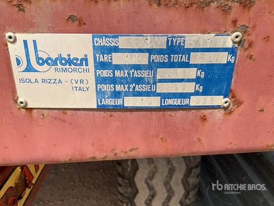Barbieri BA 120 Remorque A Grain Grain Trailer