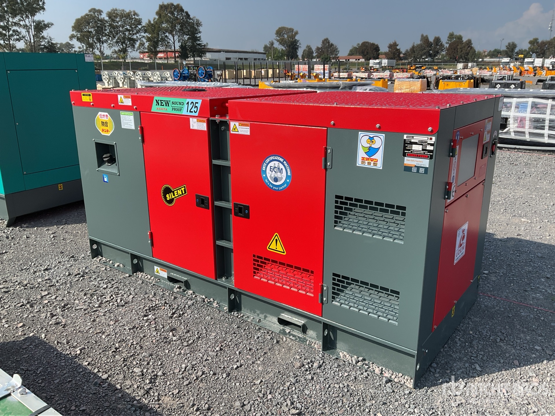 2026 Ashita GFS-125 125 kVA Skid-Mounted Planta de Luz (Sin Usar) / Generator Set (Unused)