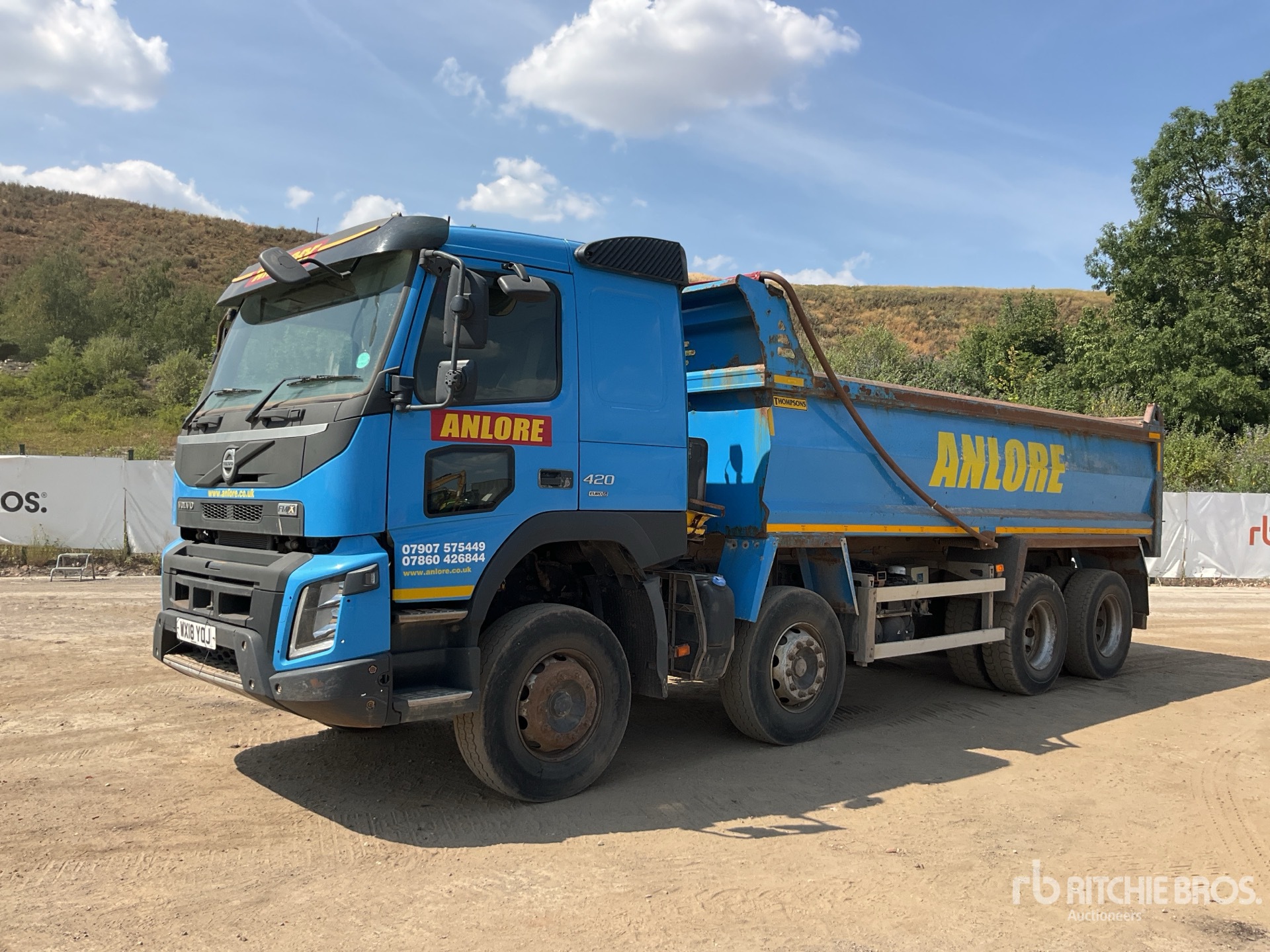 2018 Volvo FMX 420 8x4 Twin-Steer Sleeper Tipper Quad/A Dump Truck