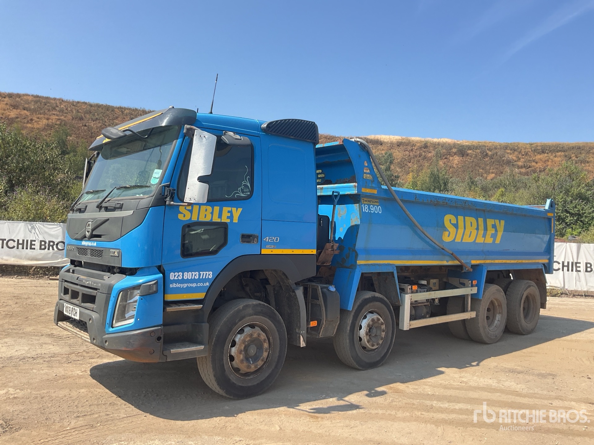 2018 Volvo FMX 420 8x4 Twin-Steer Sleeper Tipper Quad/A Dump Truck