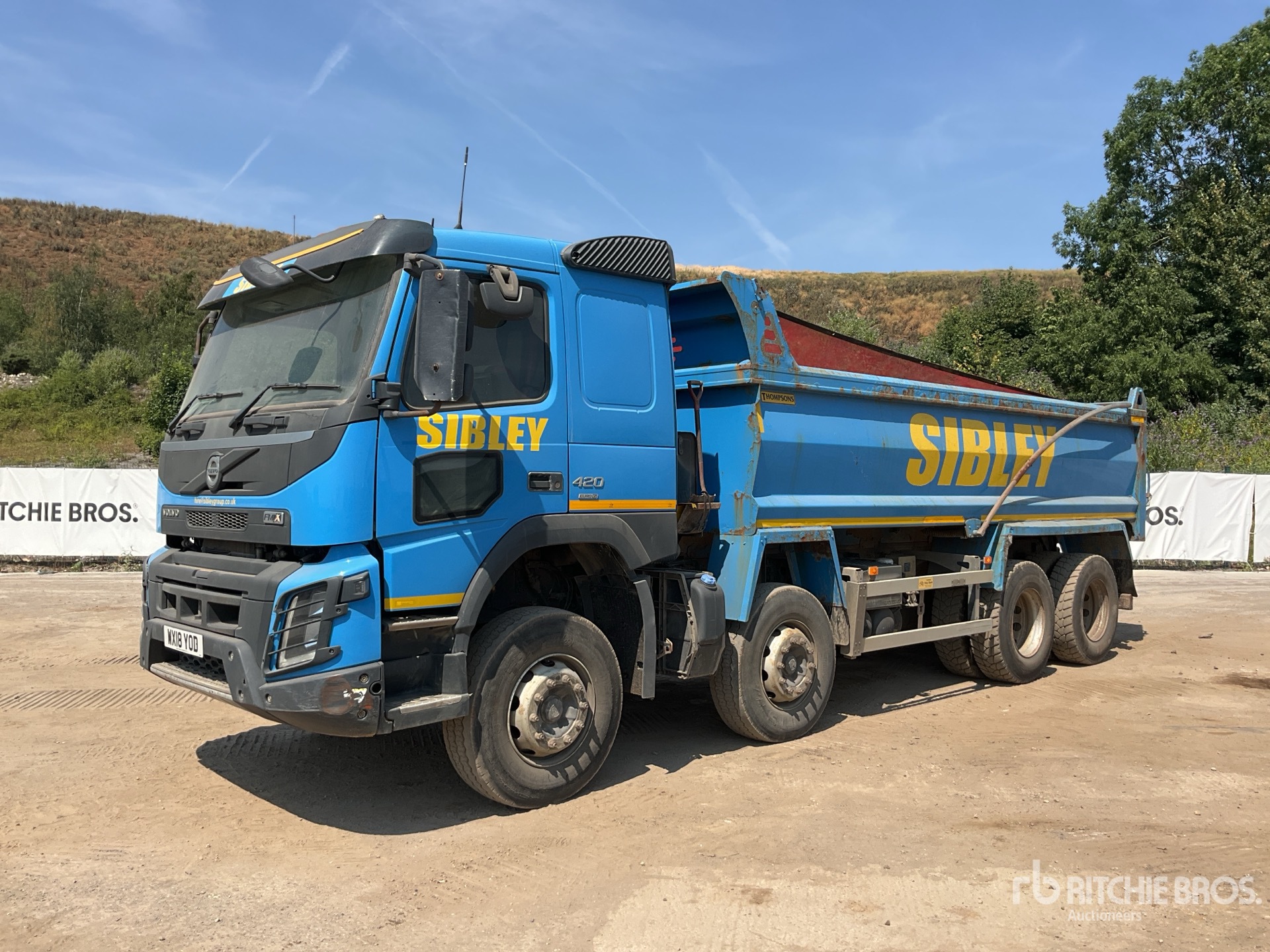 2018 Volvo FMX 420 8x4 Twin-Steer Sleeper Tipper Quad/A Dump Truck