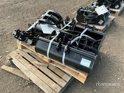 Quantity of (9) Pallets of 2026 AGT 12EX-ATA Mini Excavator Attachments (Unused)