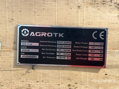 2026 AGT ATK-TC24 Zmieniacz opon (Unused)