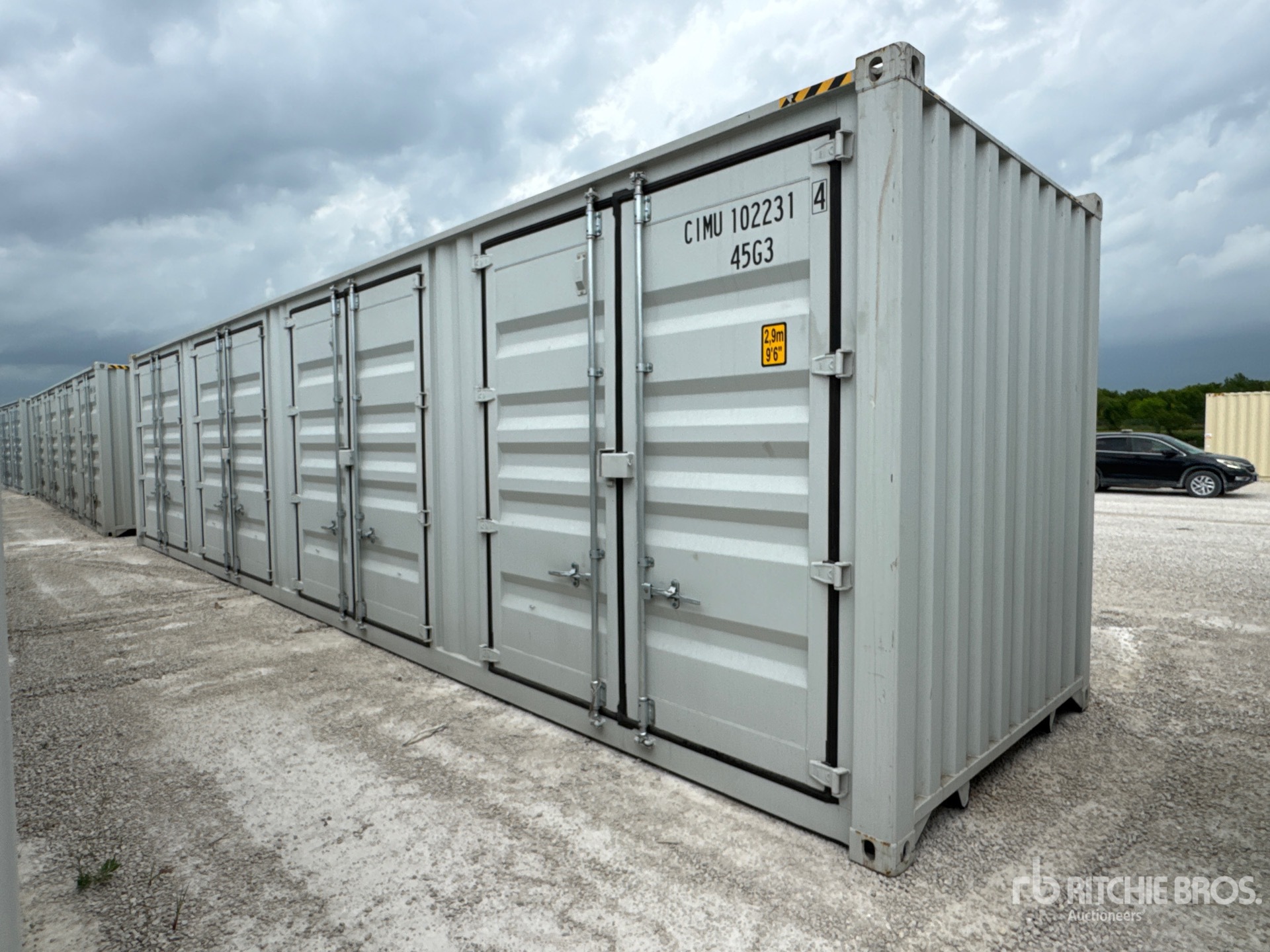 2025 40 ft High Cube Multi-Door Storage Container