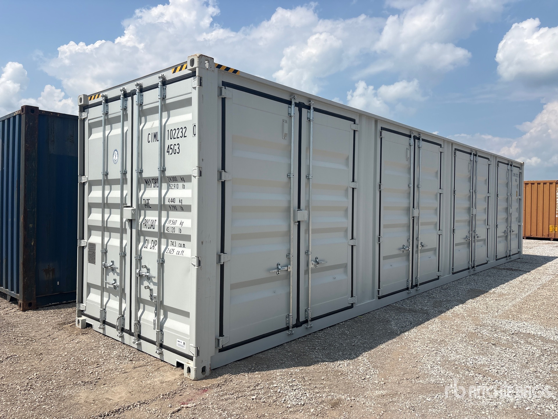 2025 40 ft High Cube Multi-Door Storage Container