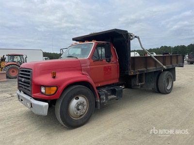 1998 Ford F800 4x2 Flatbed Dump Truck