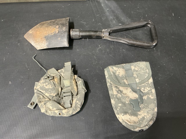 (161) Entrenching Tool Carriers, (102) Canteen Pouches & Assorted Items