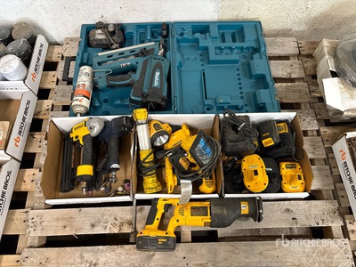 Makita Nail Gun, Dewalt Gun Staple, Saw, Lights, Battery, Battery Charger