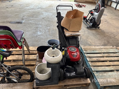 Craftsman 21 in Lawn Mower, Bag Plant Pot, Fountain Decor