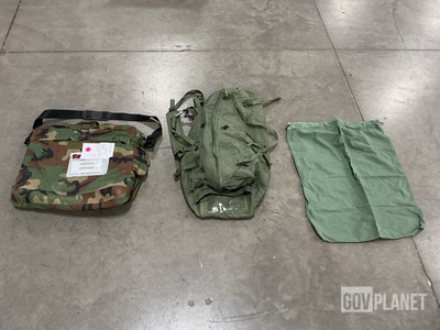 (141) Duffel Bags, (3) Flyer's Helmet Bags, (17) Barracks Bags & Assorted Items