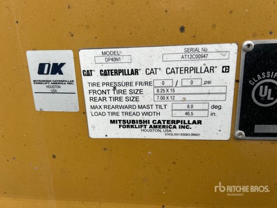 2020 Cat DP40N 7350 lb Cushion Tire Forklift