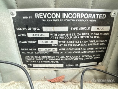 1984 Revcon King Motorhome