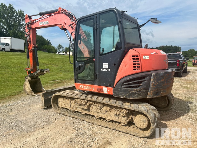 2016 Kubota KX080-4R3 Mini Excavator in Jackson, Ohio, United