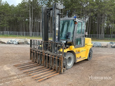 2014 Hyundai 60D-7A 10250 lb Pneumatic Tire Chariot Élévateur