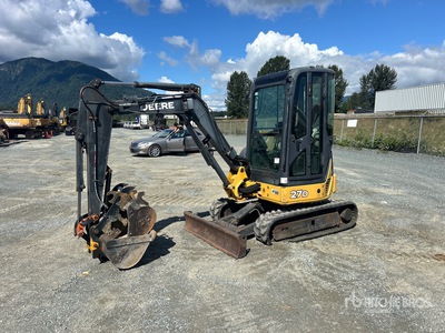2009 John Deere 27D Minikoparka