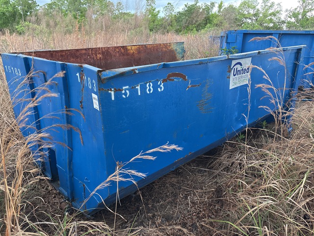 12 ft 15 cyd Roll-Off Container