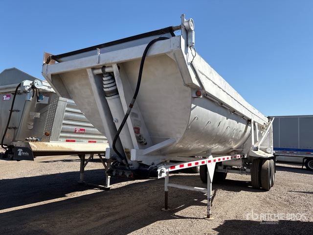 1990 Fruehauf 30 ft T/A Frameless Demolition End Dump Trailer