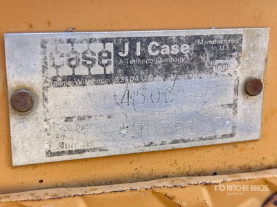 1984 Case 450C Spycharka gąsienicowa