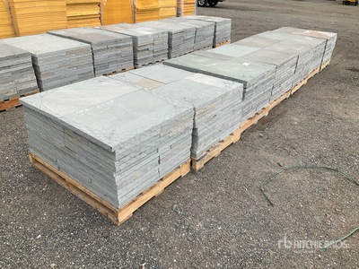 Quantity of (7) Pallets of Bluestone Landscaping Paver Stone
