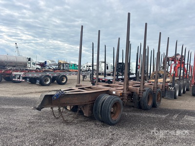 Homebuilt 20 ft Tri/A Hayrack Log Trailer