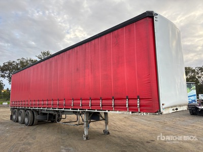 2005 MaxiTrans curtain 13.2 m Tri/A Pritsche-Plane Anhänger