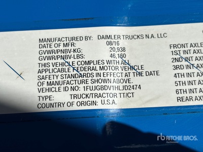 2017 Freightliner Cascadia 113 Cabeza Tractora Cabina Corta