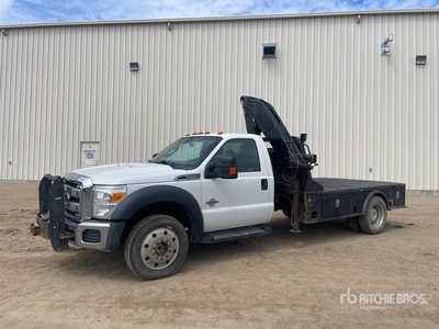 Hiab 650-AW Knuckle Boom on 2015 Ford F-550 XLT 4x4 شاحنة رافعة