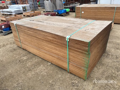 Quantity of (60) 4 Ft x 8 Ft x 1/2 In DFP Plywood (Unused)