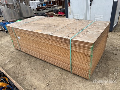 Quantity of (40) 4 Ft x 8 Ft x 3/4 In DFP Plywood (Unused)