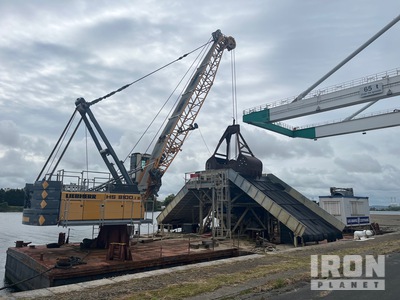 2019 Liebherr HS8100.1E Electric Lattice Boom Crane Mounted On Canard Baggerschiff