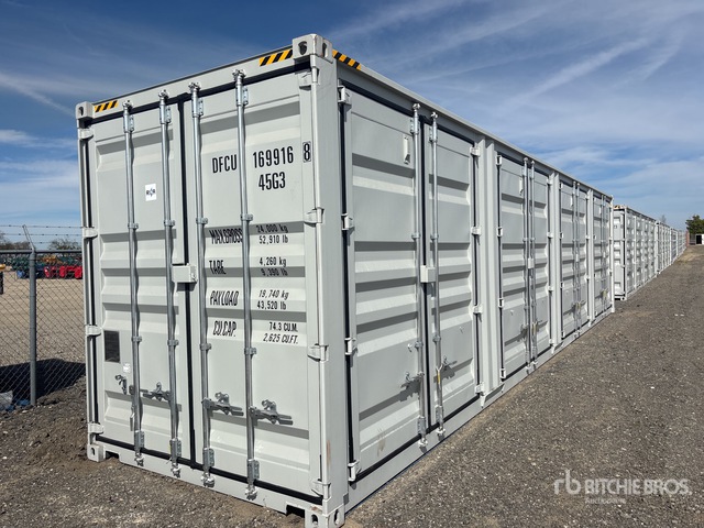 2025 40 ft High Cube Multi-Door Storage Container