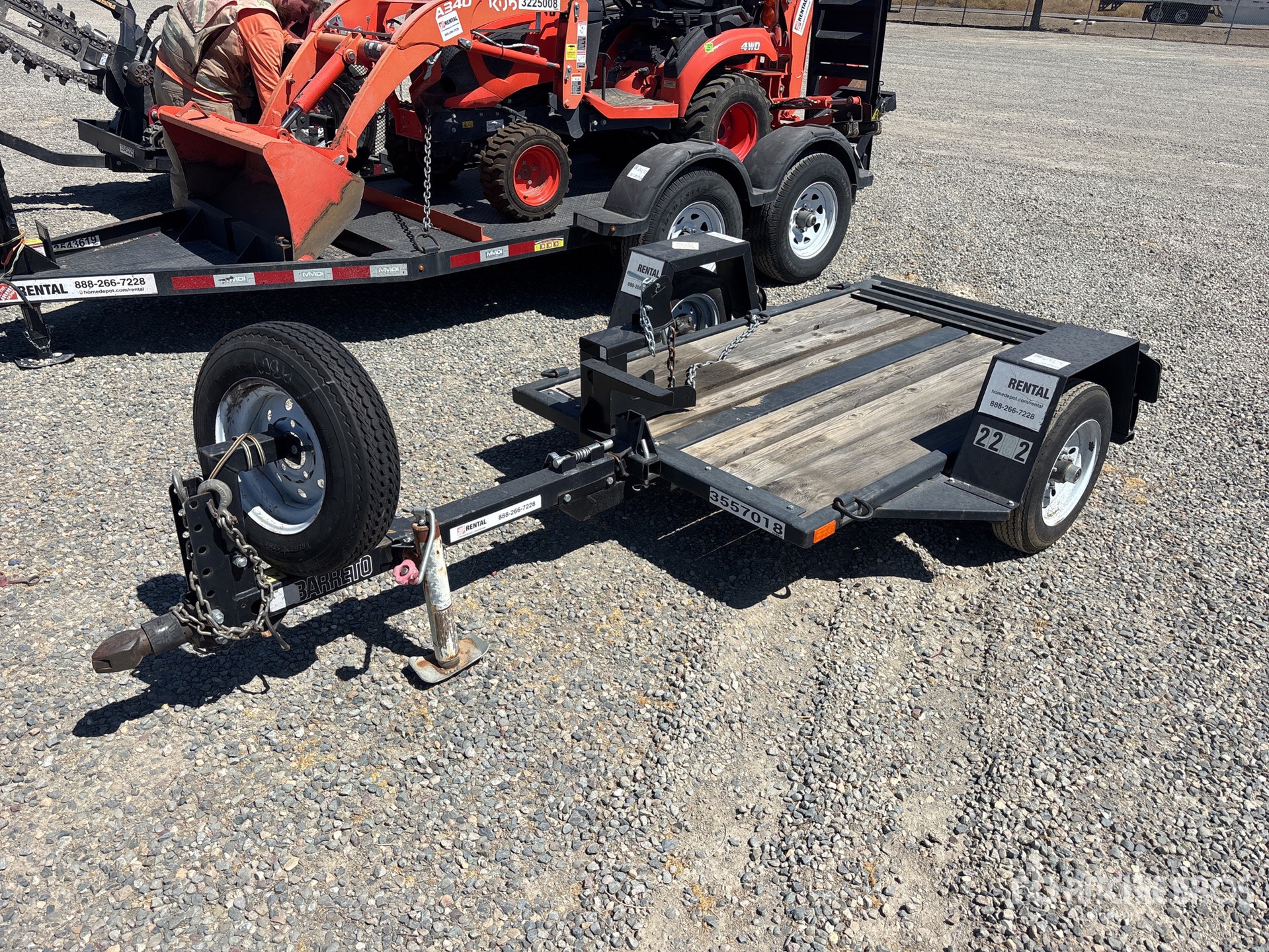 2020 Barreto E4X6TBT 6 ft S/A Tilt Deck Trailer