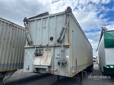 1997 Alloy A-ARSLT-49.5-4 49 ft 6 in Tri/A Open Top Afval Aanhangwagen