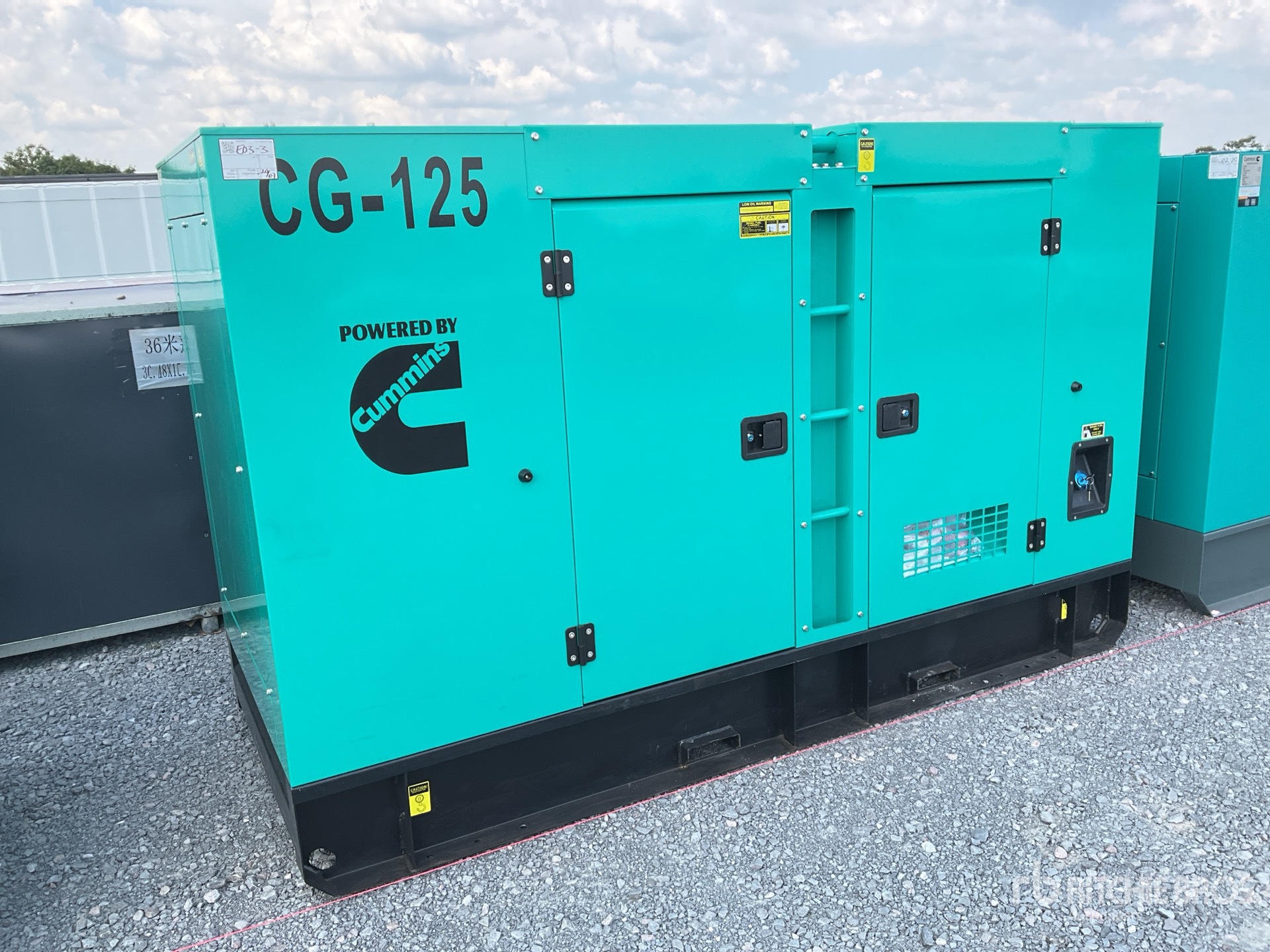 2026 Cummims CG125 125 kVA Skid-Mounted Planta de Luz (Sin Usar) / Generator Set (Unused)