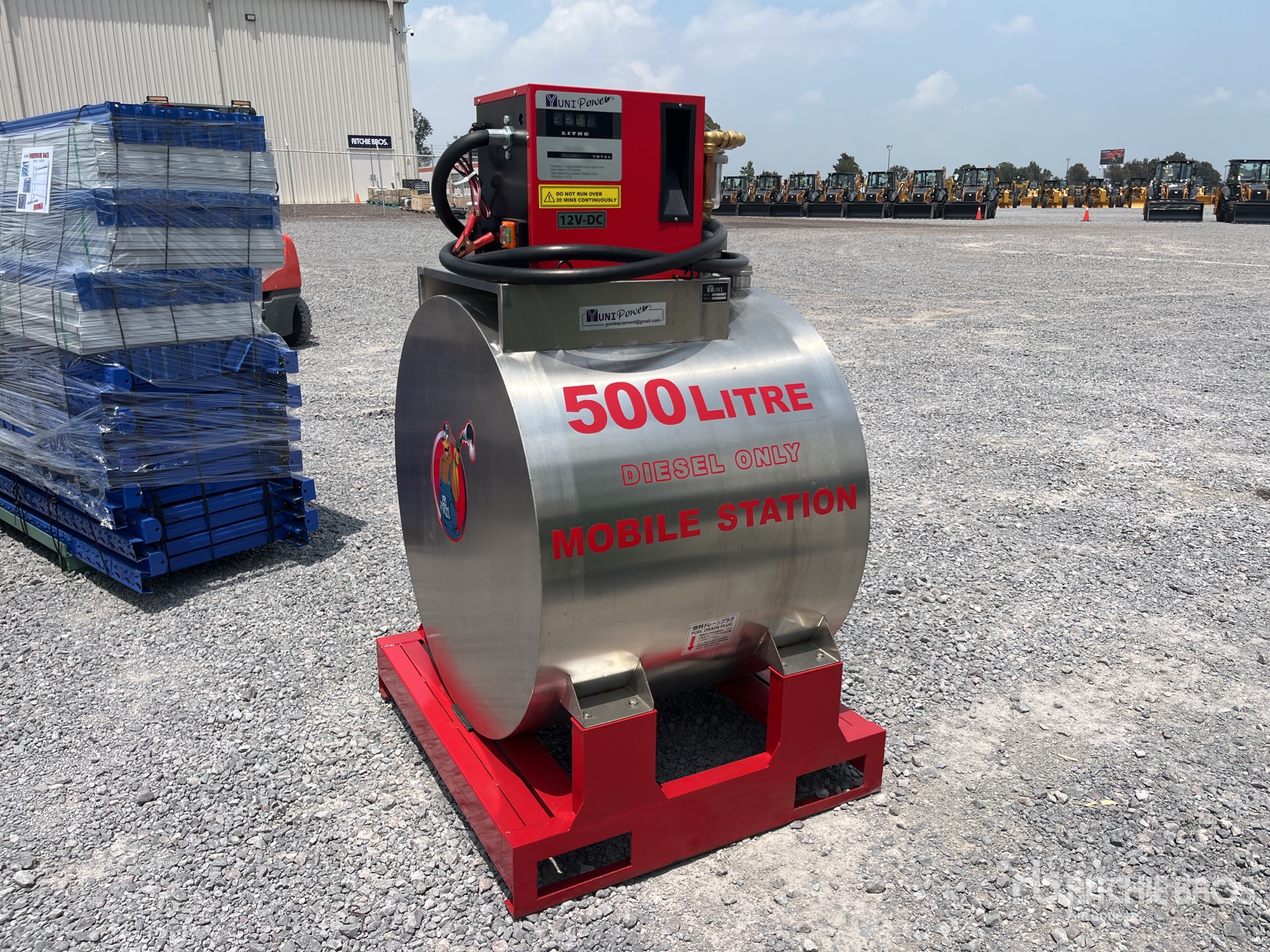 2026 Yuni D500DC 500 L Skid Mounted Stainless Steel Diesel Tanque para Combustible (Sin Usar) / Fuel Tank (Unused)