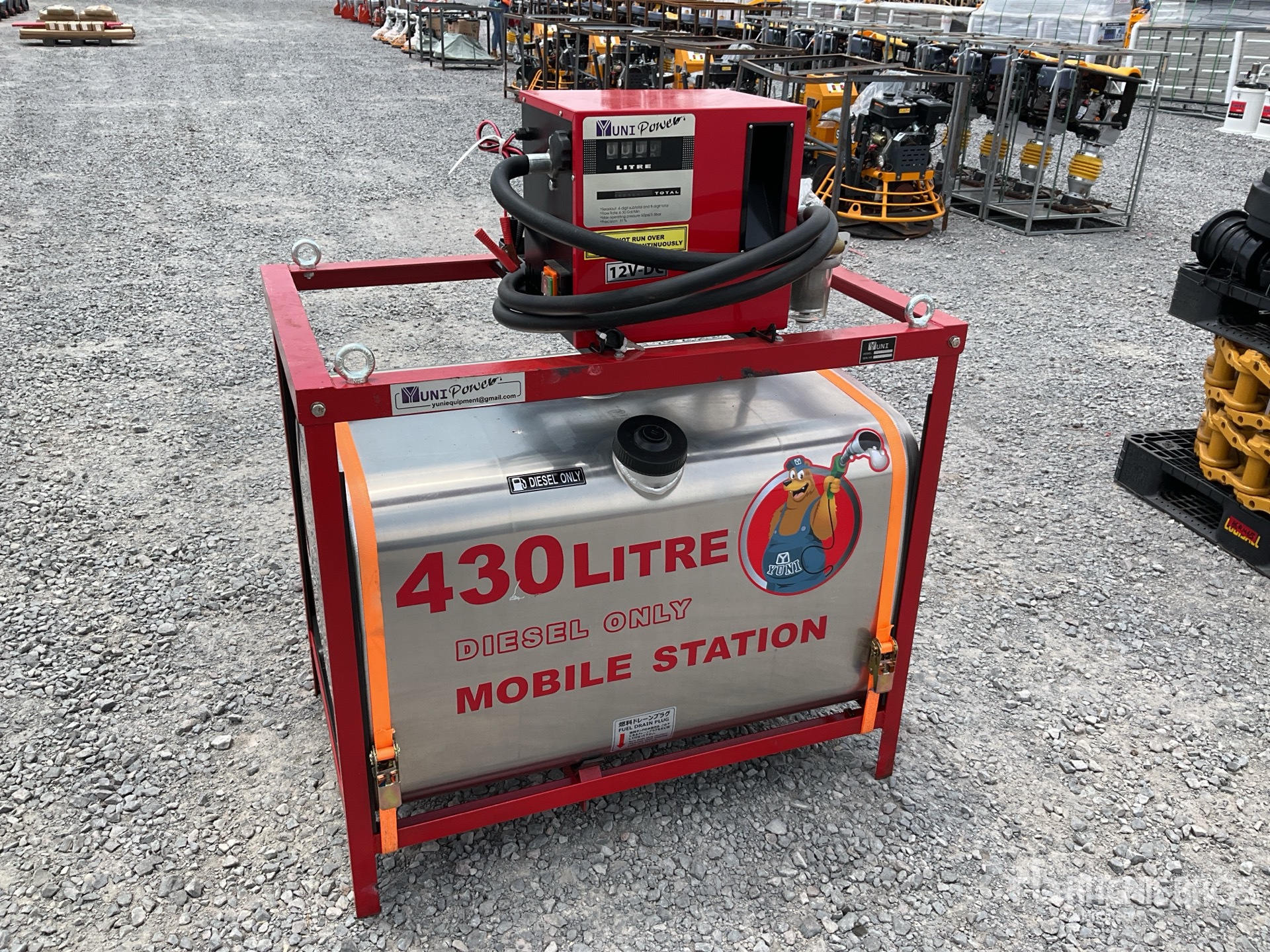 2026 Yuni D430DC 430 L Skid Mounted Stainless Steel Diesel Tanque para Combustible (Sin Usar) / Fuel Tank (Unused)