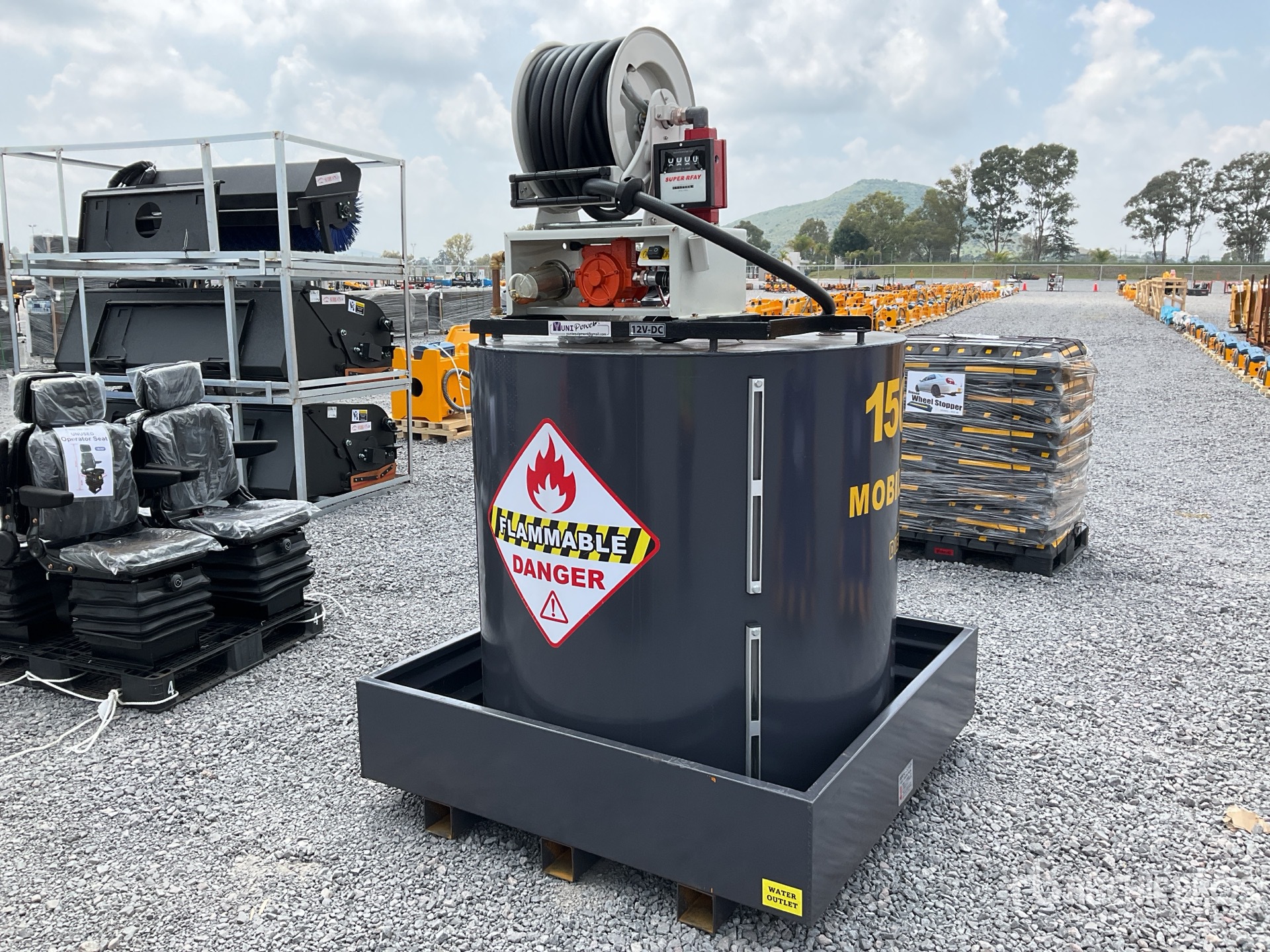2026 Yuni D1500DC 1500 L Skid Mounted Steel Diesel Tanque para Combustible (Sin Usar) / Fuel Tank (Unused)